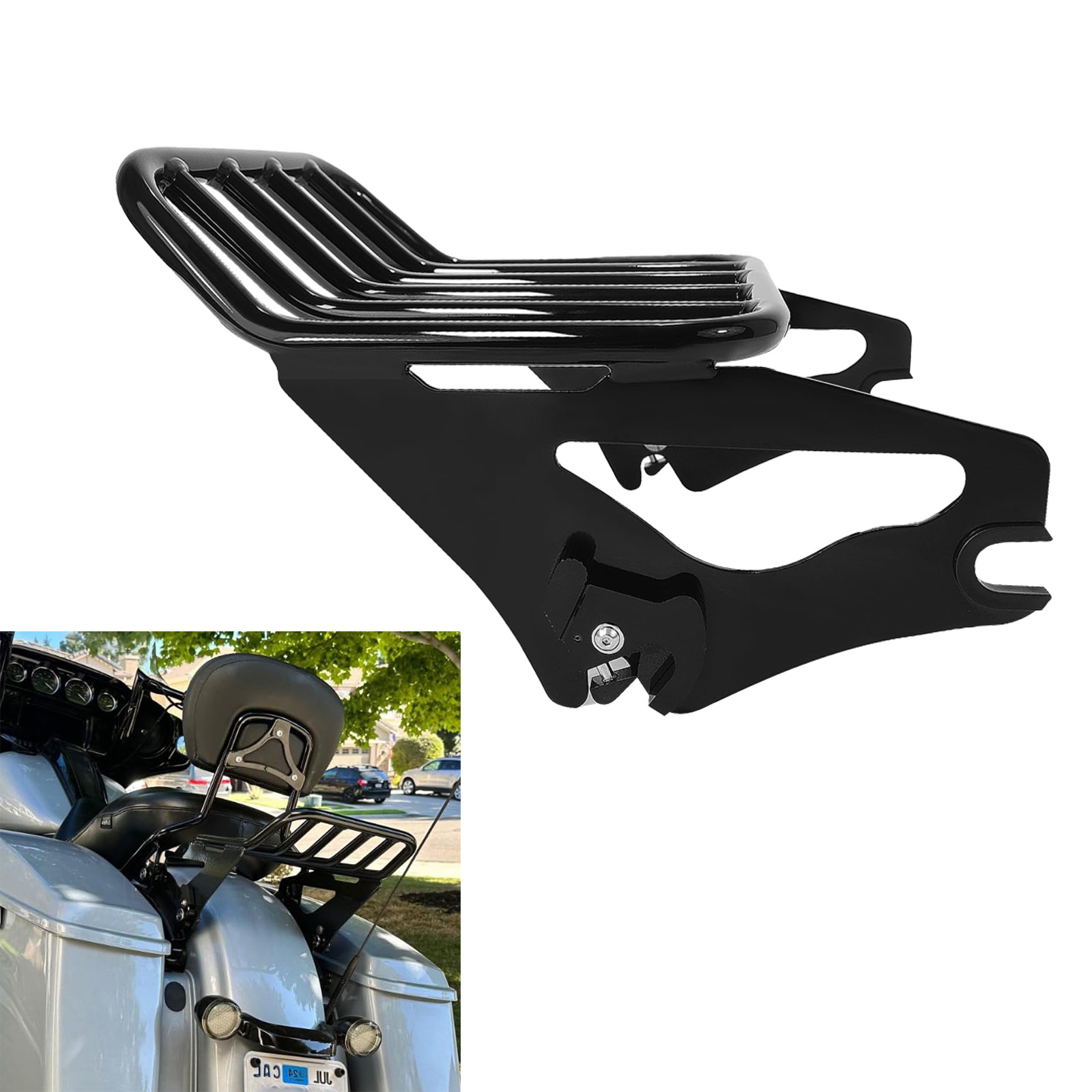 Motorcycle Gear Rack - حامل أمتعة قابل للفصل للدراجات النارية