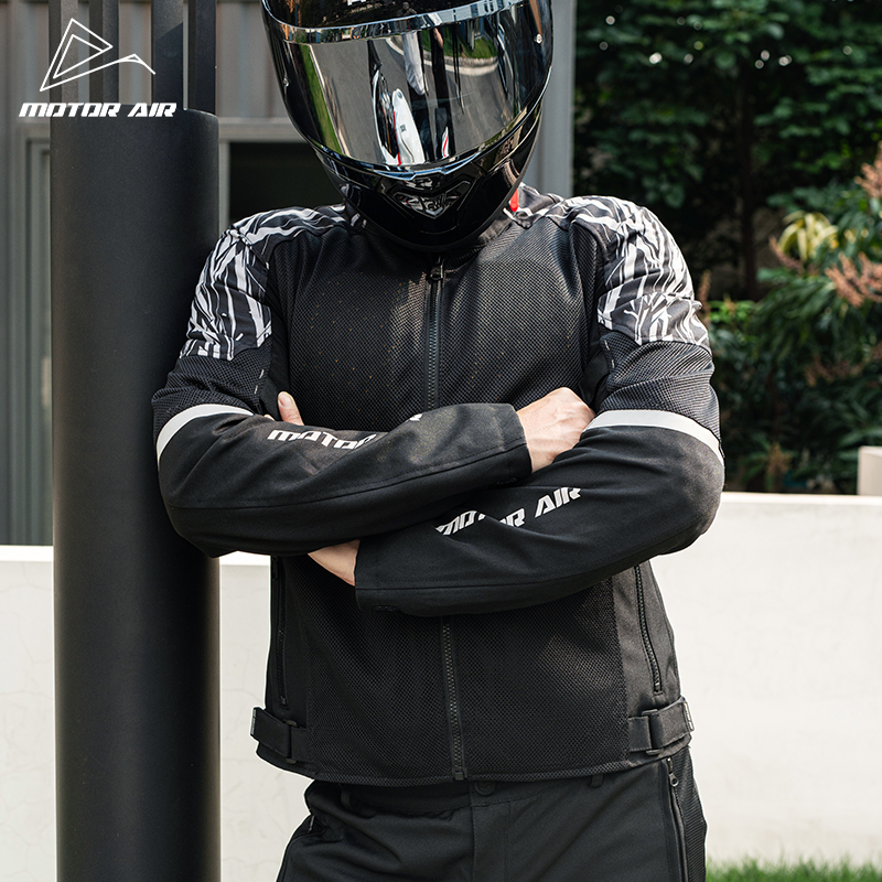 سترة دراجات نارية سوداء للرجال - مراجعة Motorcycle Gear Mesh وسعره