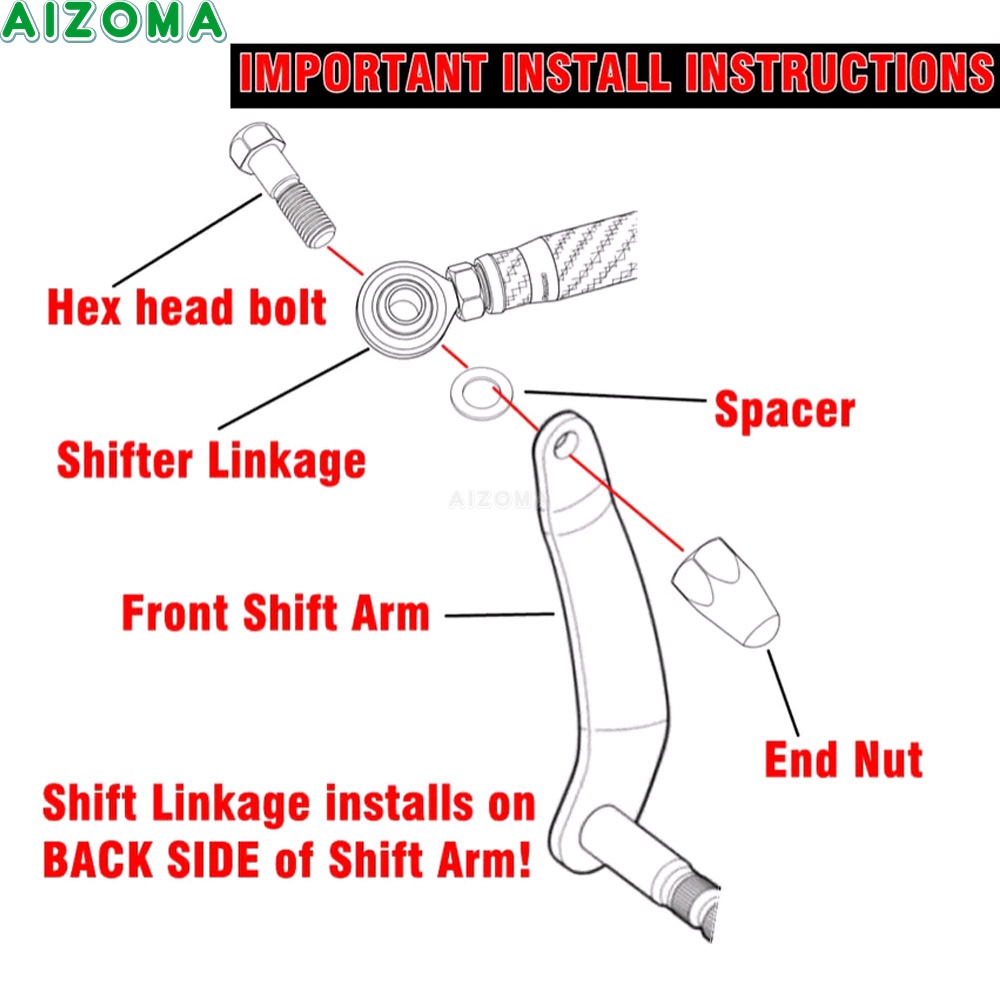وصلة ناقل حركة للدراجات الناري - مراجعة Motorcycle Gear Linkage Rod وسعره