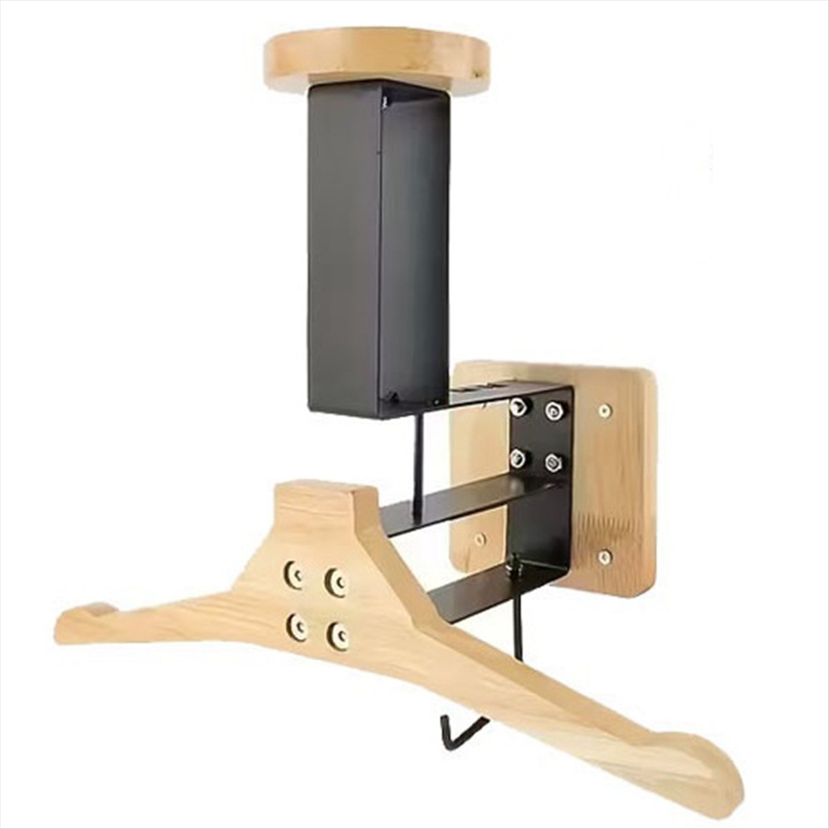 حامل خشبي جديد للخوذة على شكل  - مراجعة Motorcycle Gear Rack وسعره