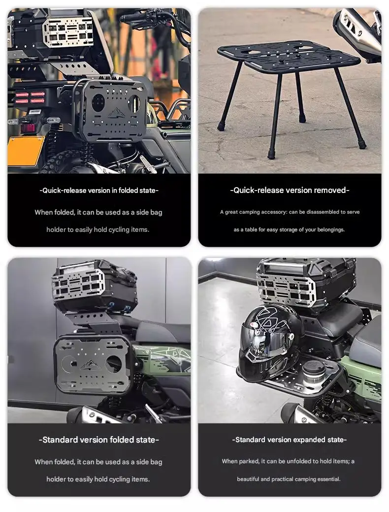 رف أمتعة خلفي سريع الفك قابل ل - مراجعة Motorcycle Gear Rack وسعره